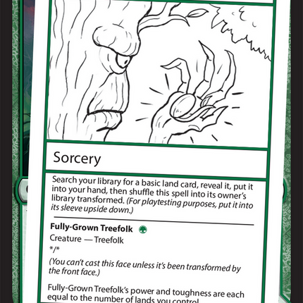 Plant a Sapling (double-faced) // Fully-Grown Treefolk [Mystery Booster 2]