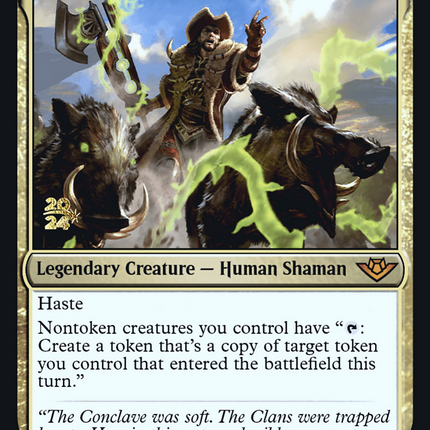 Ghired, Mirror of the Wilds [Outlaws of Thunder Junction Promos] Prerelease Foil