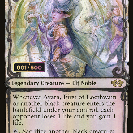 Ayara, First of Locthwain (Showcase) [Multiverse Legends] Serialized Foil