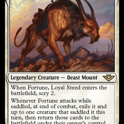 Fortune, Loyal Steed [Outlaws of Thunder Junction] Foil