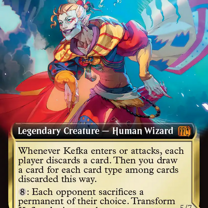 Kefka, Court Mage // Kefka, Ruler of Ruin (Extended Art) [FINAL FANTASY]