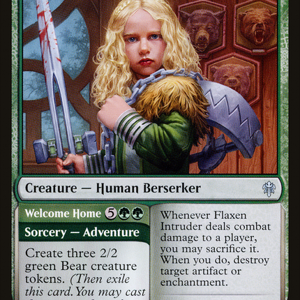 Flaxen Intruder // Welcome Home [Throne of Eldraine]