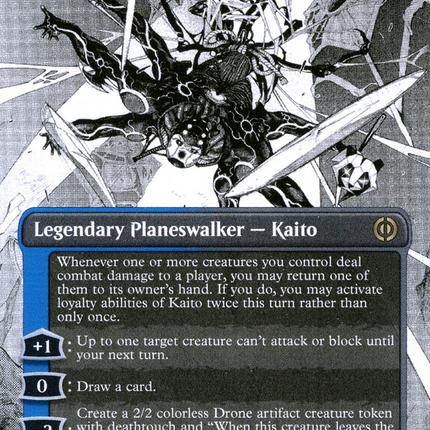 Kaito, Dancing Shadow (Showcase) (Borderless) [Phyrexia: All Will Be One]