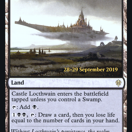 Castle Locthwain [Throne of Eldraine Promos] Prerelease Foil