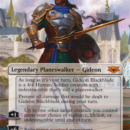 Gideon Blackblade (Borderless) [Mythic Edition] Foil