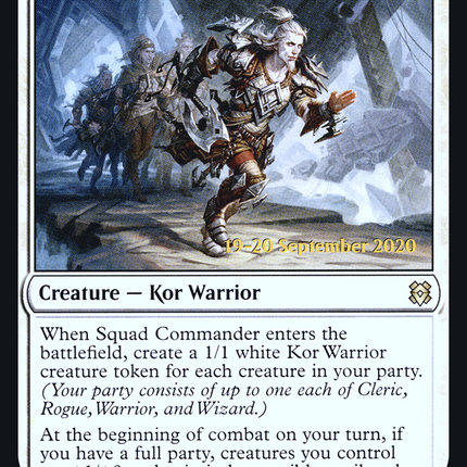 Squad Commander [Zendikar Rising Promos] Prerelease Foil