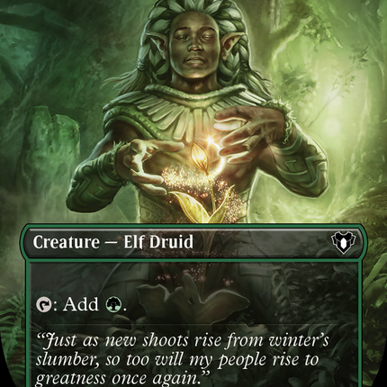 Elvish Mystic (Borderless) [Commander Masters]