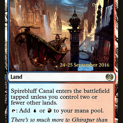 Spirebluff Canal [Kaladesh Promos] Prerelease Foil