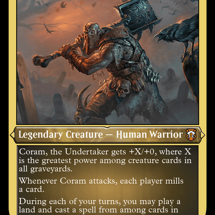 Coram, the Undertaker [Modern Horizons 3 Commander] Etched Foil