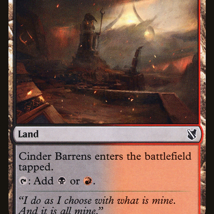 Cinder Barrens [Commander 2019]