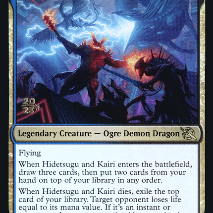 Hidetsugu and Kairi [March of the Machine Promos] Prerelease Foil