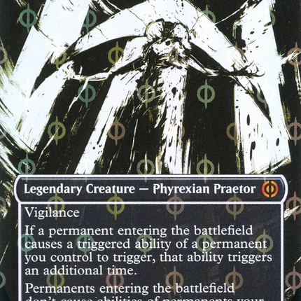 Elesh Norn, Mother of Machines (Showcase) (Borderless) [Phyrexia: All Will Be One] Step-and-Compleat Foil