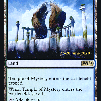 Temple of Mystery [Core Set 2021 Promos] Prerelease Foil
