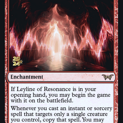 Leyline of Resonance [Duskmourn: House of Horror Promos] Prerelease Foil