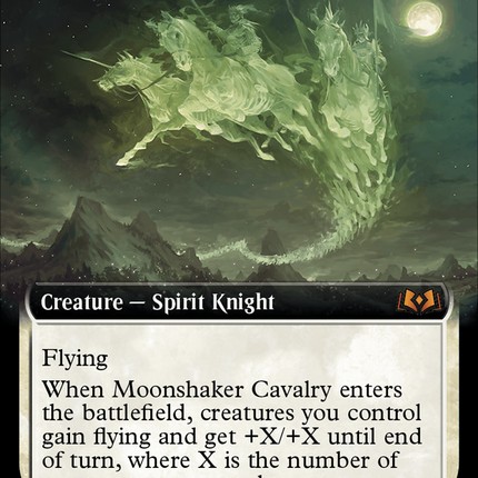 Moonshaker Cavalry (Extended Art) [Wilds of Eldraine]