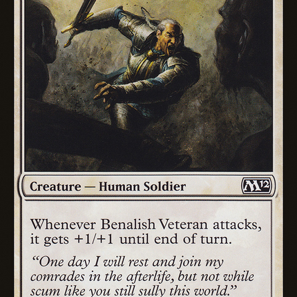 Benalish Veteran [Magic 2012]