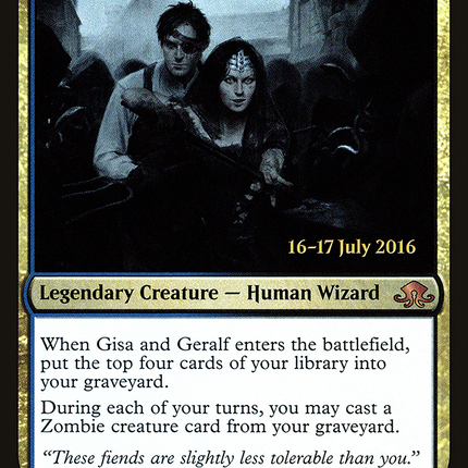 Gisa and Geralf [Eldritch Moon Promos] Prerelease Foil