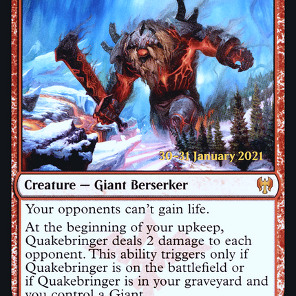 Quakebringer [Kaldheim Promos] Prerelease Foil