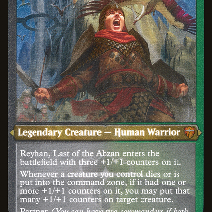 Reyhan, Last of the Abzan [Commander Legends] Etched Foil