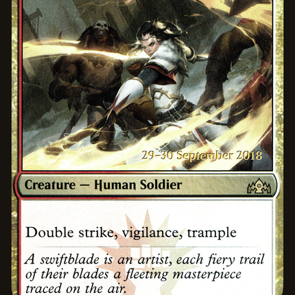 Swiftblade Vindicator [Guilds of Ravnica Promos] Prerelease Foil