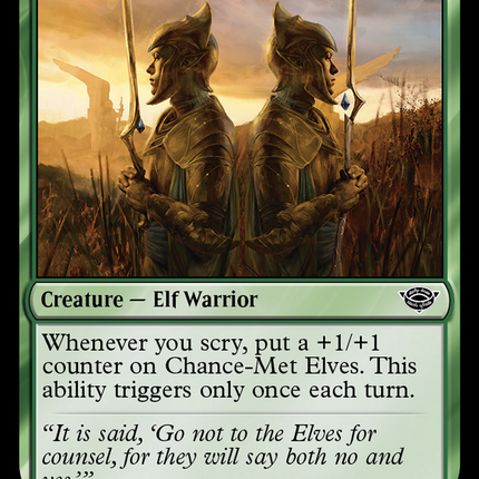 Chance-Met Elves [The Lord of the Rings: Tales of Middle-earth]