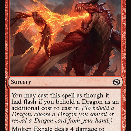 Molten Exhale [Tarkir: Dragonstorm] Foil