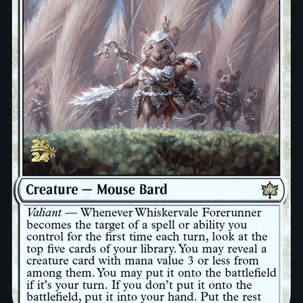 Whiskervale Forerunner [Bloomburrow Promos] Prerelease Foil