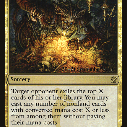Villainous Wealth [Khans of Tarkir Promos] Prerelease Foil