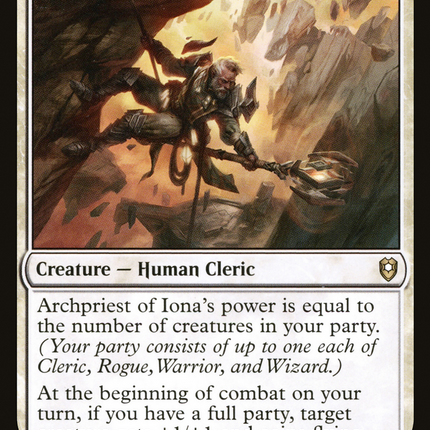Archpriest of Iona [Commander Legends: Battle for Baldur's Gate]