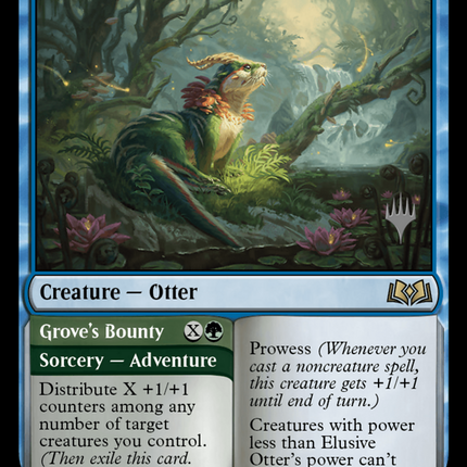 Elusive Otter // Grove's Bounty [Wilds of Eldraine Promos]