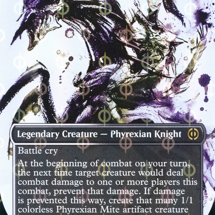 Ria Ivor, Bane of Bladehold (Showcase) (Borderless) [Phyrexia: All Will Be One] Step-and-Compleat Foil