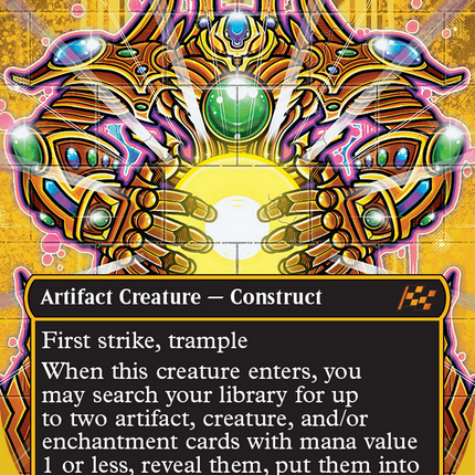 Brightglass Gearhulk (Borderless) (First-Place Foil) [Aetherdrift] Foil