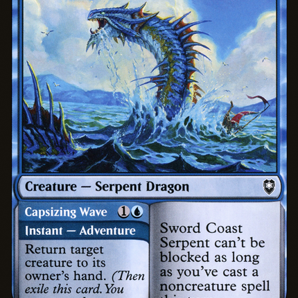 Sword Coast Serpent // Capsizing Wave [Commander Legends: Battle for Baldur's Gate]
