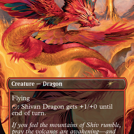 Shivan Dragon (Borderless) [Secret Lair Drop]