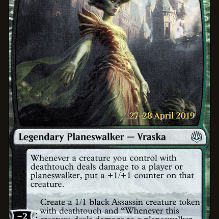 Vraska, Swarm's Eminence [War of the Spark Promos] Prerelease Foil
