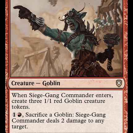 Siege-Gang Commander [Bloomburrow Commander]