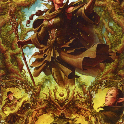 Nissa of Shadowed Boughs // Nissa of Shadowed Boughs (Borderless) [Zendikar Rising Art Series]