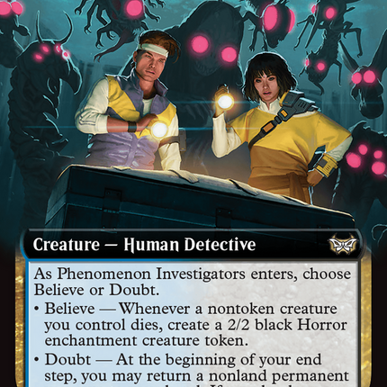 Phenomenon Investigators (Extended Art) [Duskmourn: House of Horror Commander] Foil