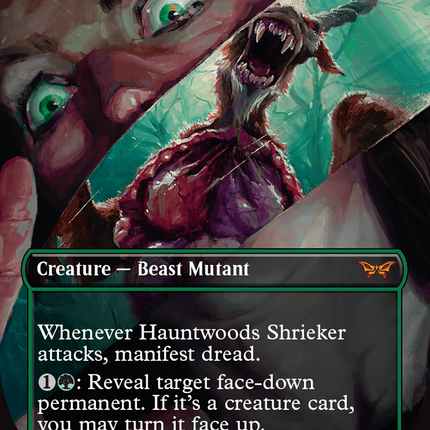 Hauntwoods Shrieker (Borderless) [Duskmourn: House of Horror] Foil