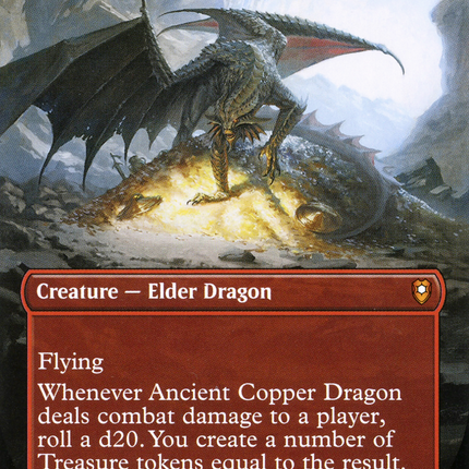 Ancient Copper Dragon (Borderless) [Commander Legends: Battle for Baldur's Gate]