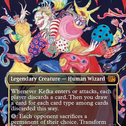 Kefka, Court Mage // Kefka, Ruler of Ruin (Borderless) [FINAL FANTASY]