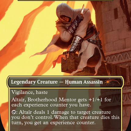 Kelsien, the Plague - Altaïr, Brotherhood Mentor  (Borderless) [Secret Lair Drop]