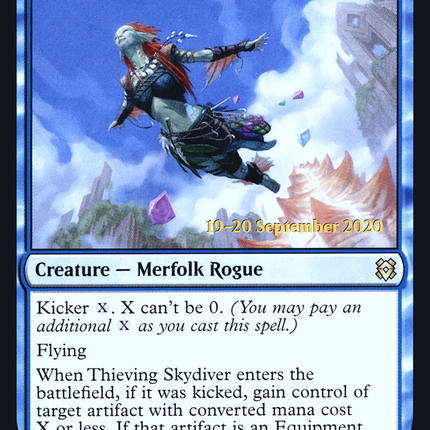 Thieving Skydiver [Zendikar Rising Promos] Prerelease Foil