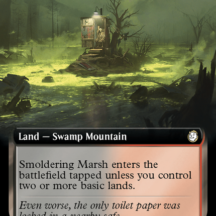 Smoldering Marsh (Extended Art) [Fallout] Surge Foil
