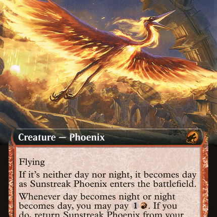 Sunstreak Phoenix (Extended Art) [Innistrad: Midnight Hunt]
