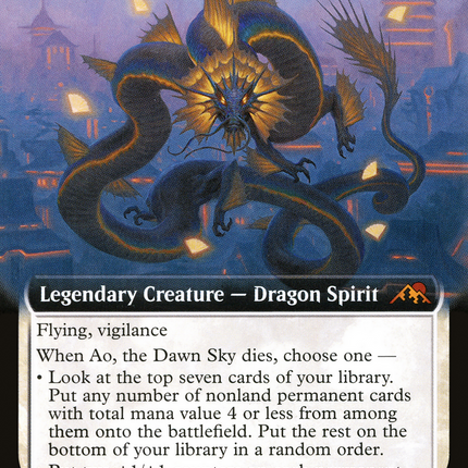 Ao, the Dawn Sky (Extended Art) [Kamigawa: Neon Dynasty]