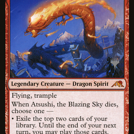 Atsushi, the Blazing Sky [Kamigawa: Neon Dynasty Promos]