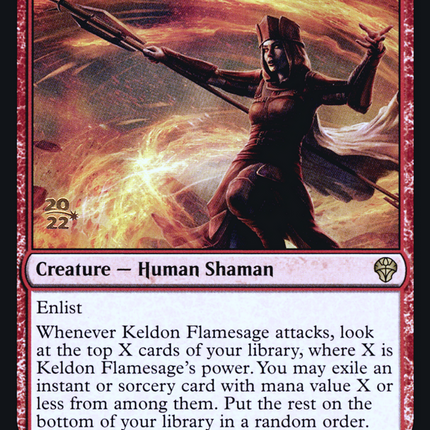 Keldon Flamesage [Dominaria United Promos] Prerelease Foil