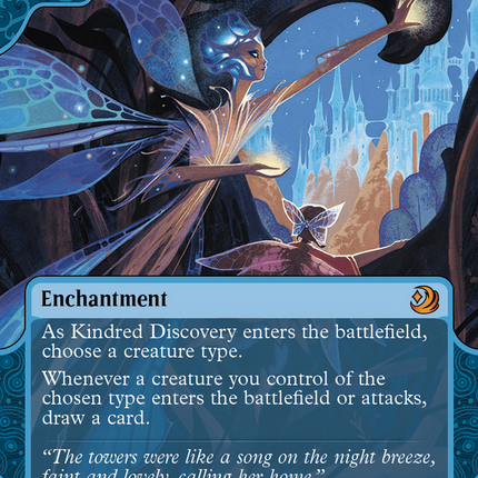 Kindred Discovery (Showcase) (Borderless) [Wilds of Eldraine: Enchanting Tales]