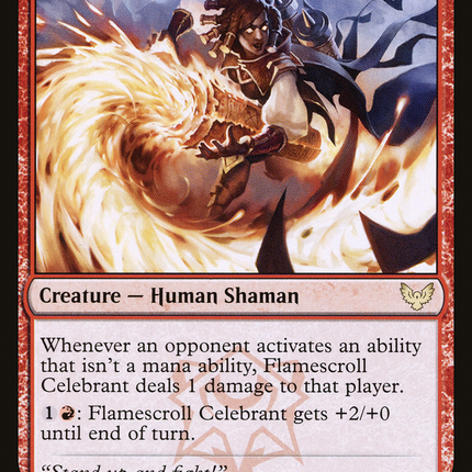 Flamescroll Celebrant // Revel in Silence [Strixhaven: School of Mages]